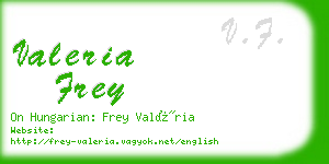 valeria frey business card